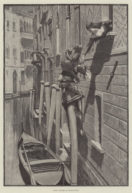 Love Laughs at Locksmiths by Amedee Forestier