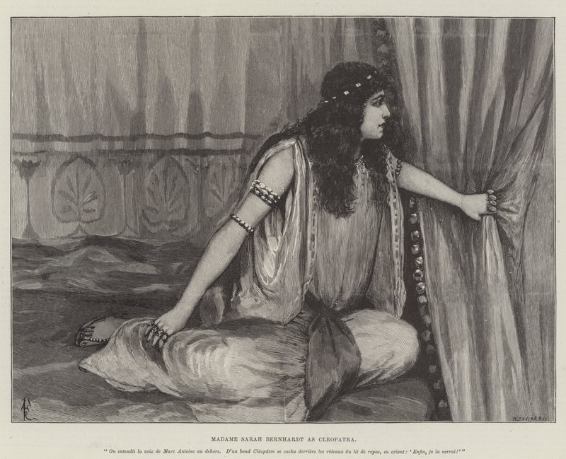 Madame Sarah Bernhardt as Cleopatra by Amedee Forestier