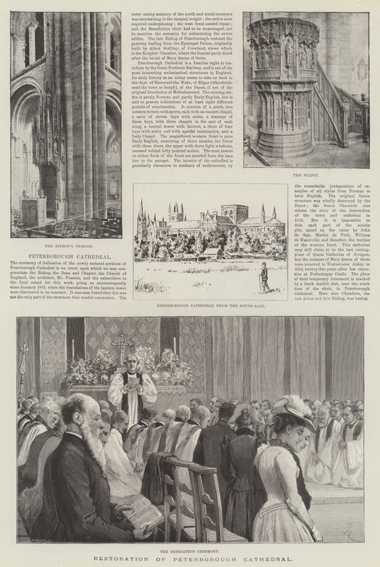 Restoration of Peterborough Cathedral by Amedee Forestier