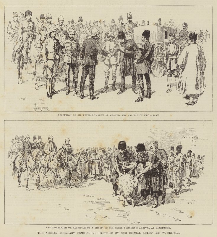 The Afghan Boundary Commission by Amedee Forestier
