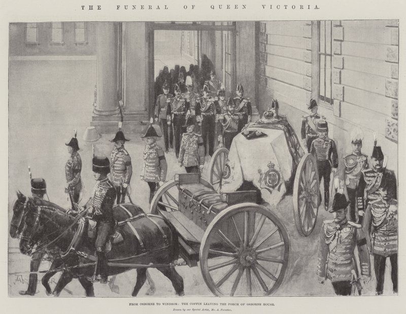 The Funeral of Queen Victoria by Amedee Forestier