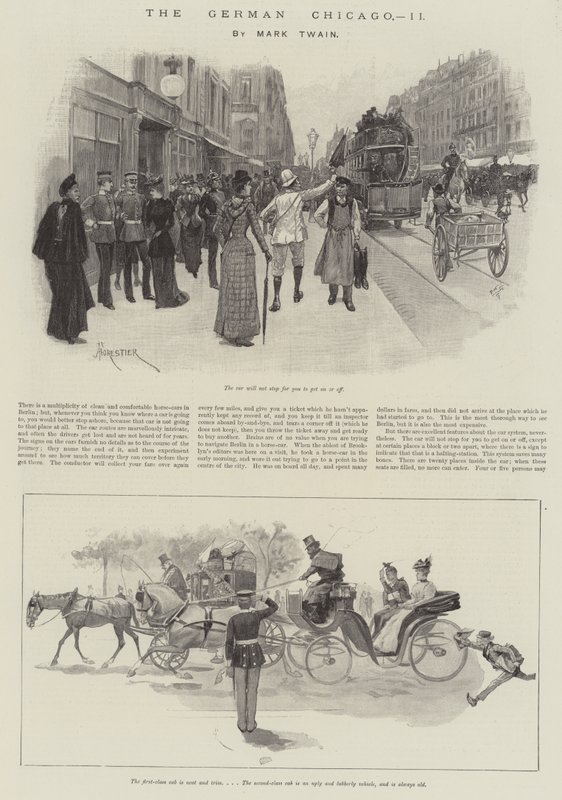 The German Chicago, by Mark Twain by Amedee Forestier