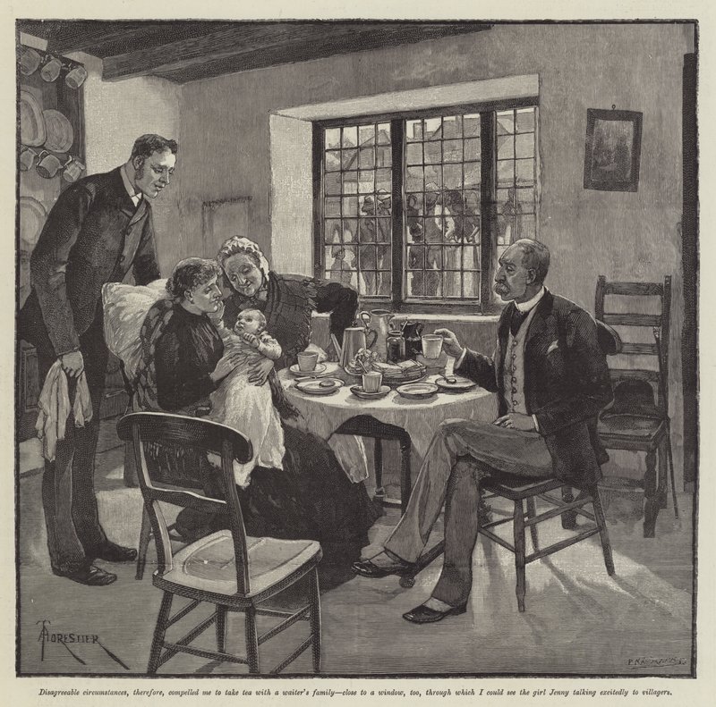The Inconsiderate Waiter, by J M Barrie by Amedee Forestier