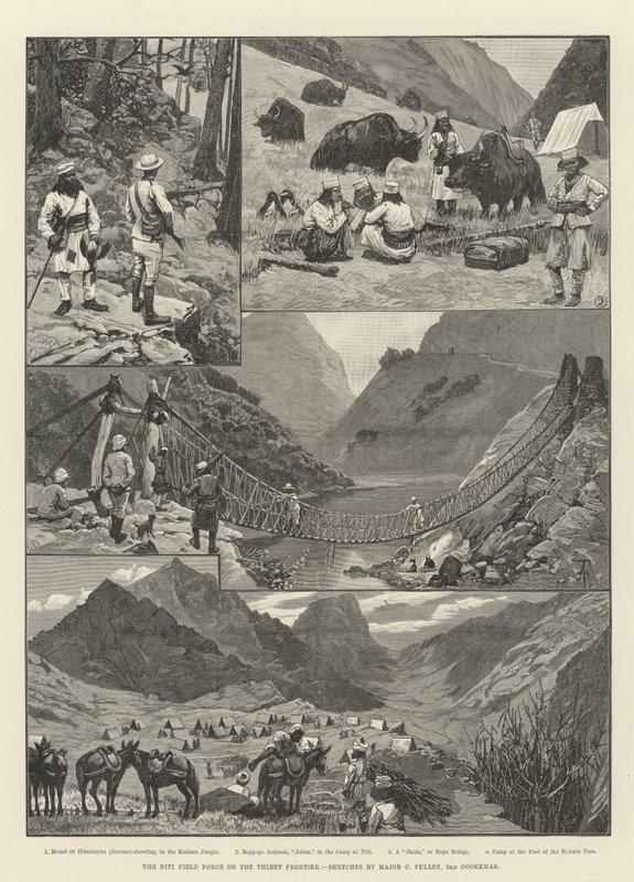 The Niti Field Force on the Thibet Frontier by Amedee Forestier