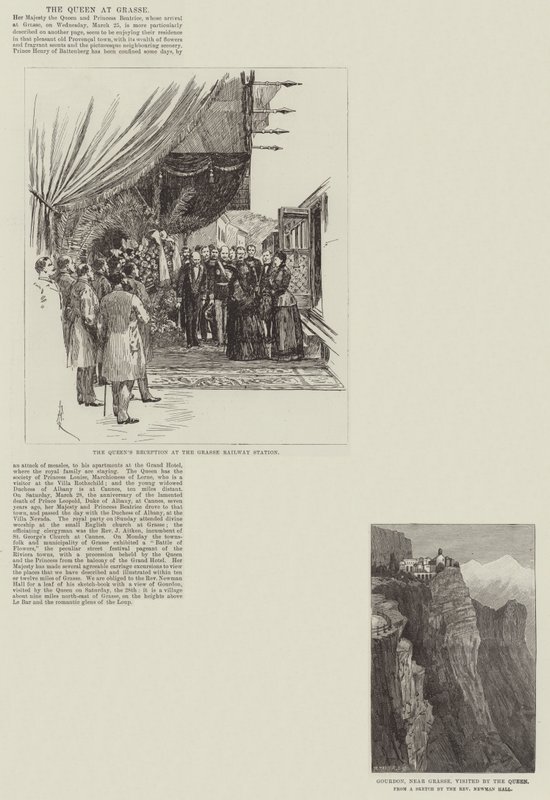 The Queen at Grasse by Amedee Forestier