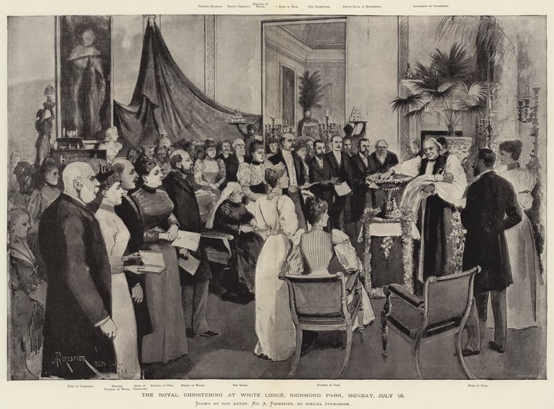 The Royal Christening at White Lodge, Richmond Park, Monday, 16 July by Amedee Forestier