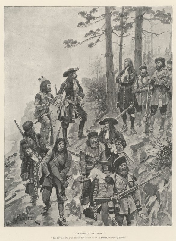 The Trial of the Sword, by Gilbert Parker by Amedee Forestier