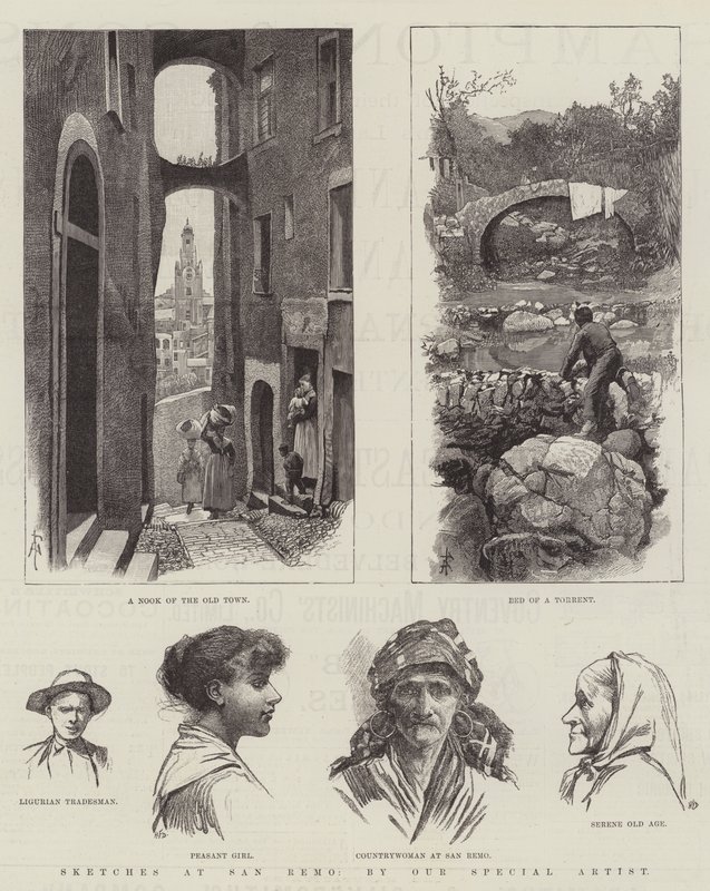 Sketches at San Remo by Amedee Forestier