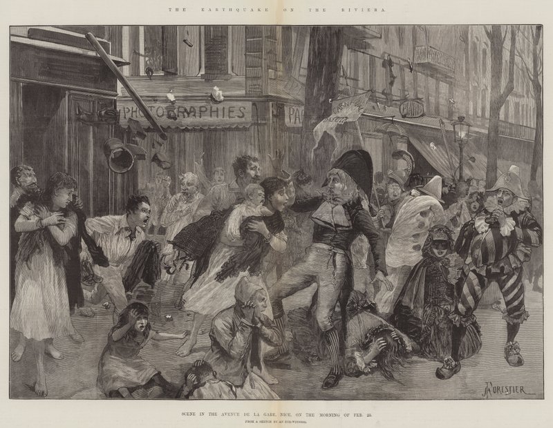 The Earthquake on the Riviera by Amedee Forestier