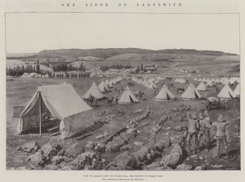 The Siege of Ladysmith (lithograph) by Amedee Forestier