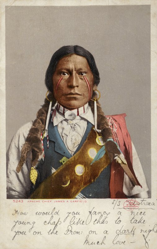 Apache Chief James A Garfield by American Photographer