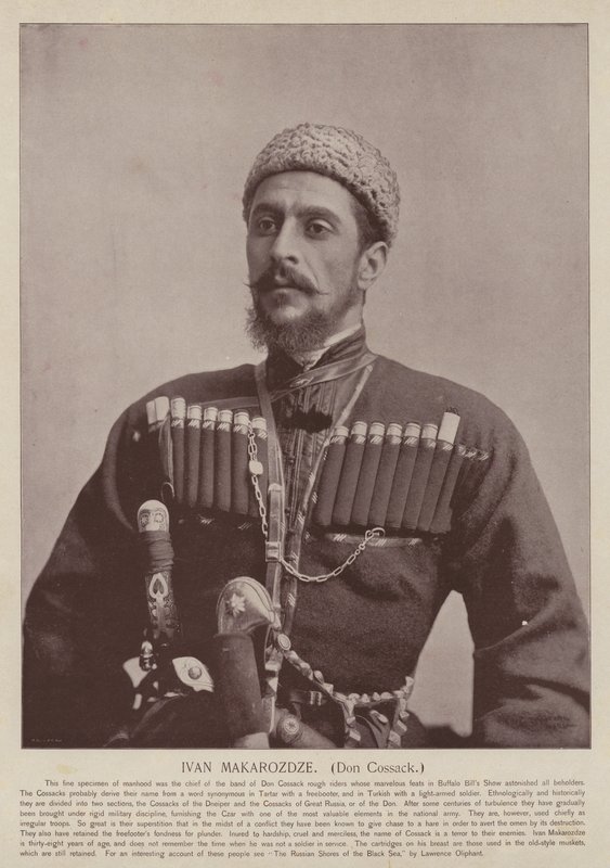 Ivan Makarozdze, Don Cossack by American Photographer