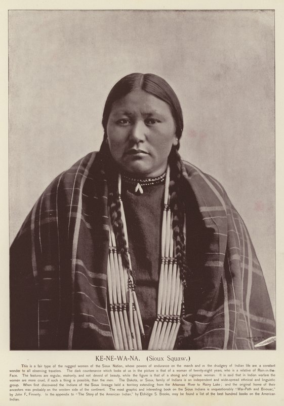 Ke-Ne-Wa-Na, Sioux Squaw by American Photographer