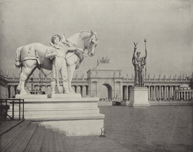 Looking Lakeward from the Statue of Industry by American Photographer