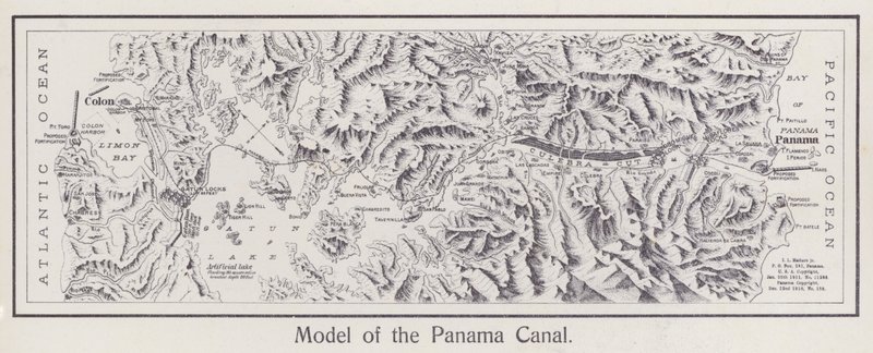 Model of the Panama Canal by American Photographer