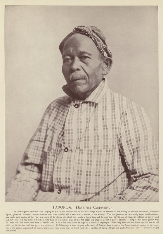 Paronga, Javanese Carpenter by American Photographer