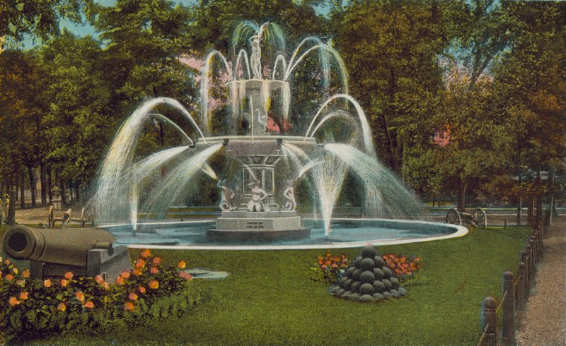 Poughkeepsie: Memorial Fountain by American Photographer