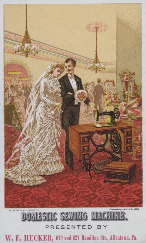 Advertisement for Domestic Sewing Machines by American School