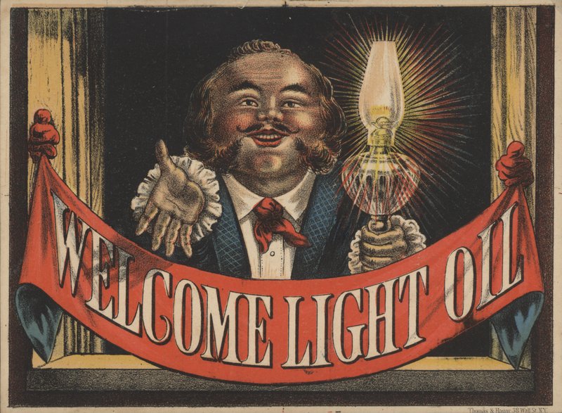 Advertisement for Welcome Light Oil by American School