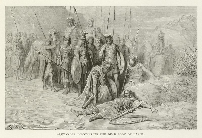 Alexander Discovering the Dead Body of Darius by American School