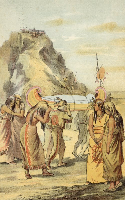An Indian Funeral by American School