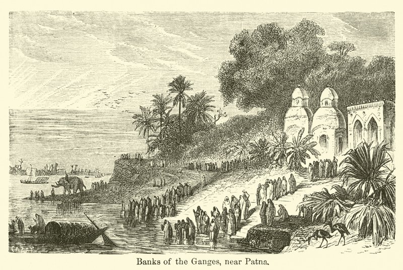 Banks of the Ganges, near Patna by American School