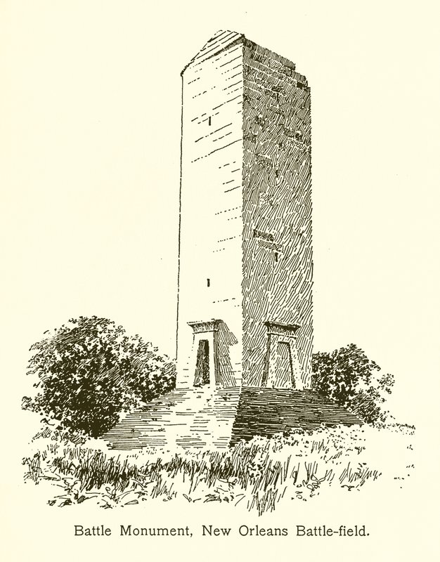Battle Monument, New Orleans Battlefield by American School