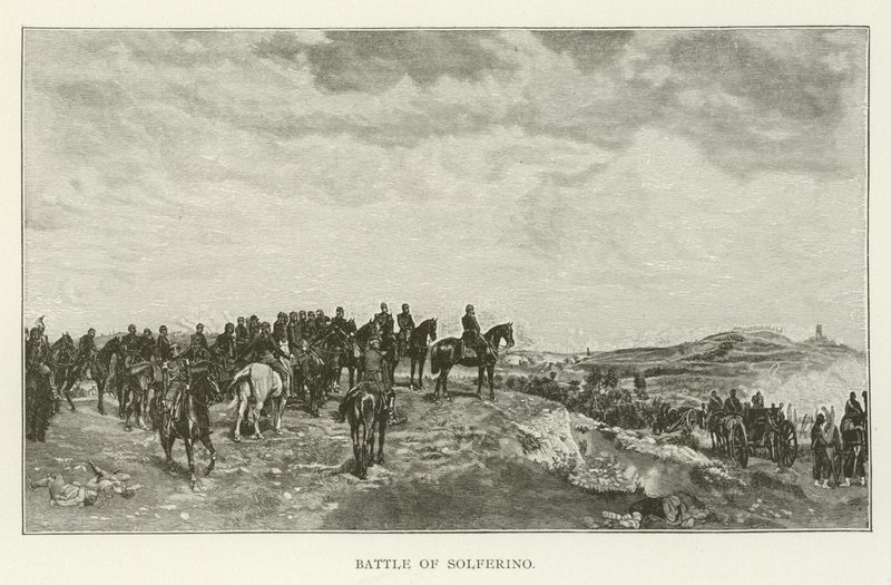 Battle of Solferino by American School