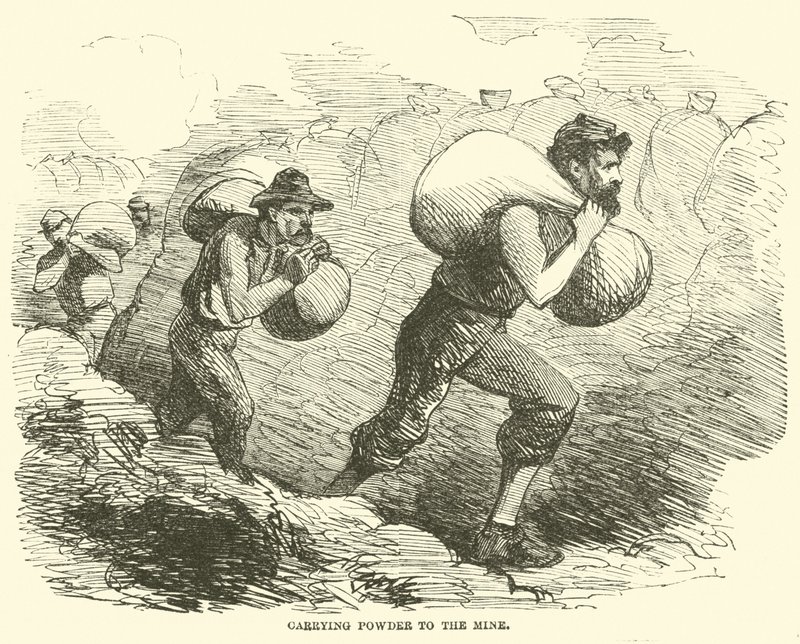 Carrying Powder to the Mine, July 1864 by American School