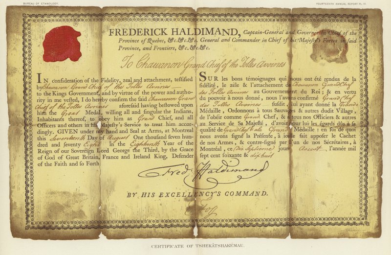 Certificate of Tshekatshakemau by American School