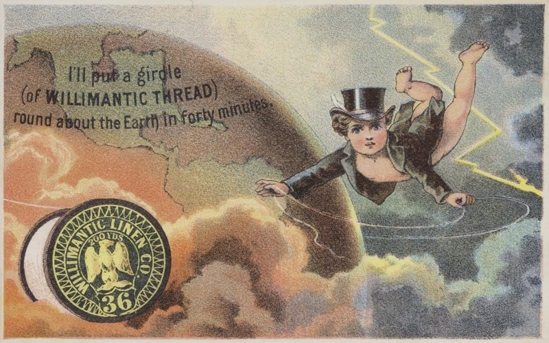 Cherub Flying Around Earth by American School