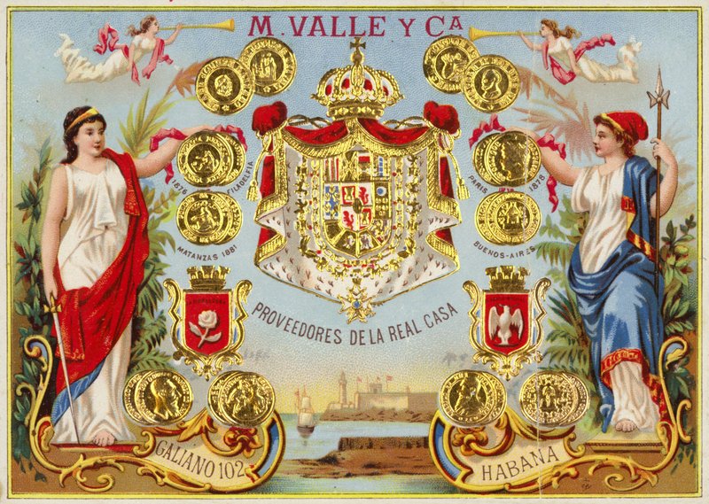 Cuban Cigar Box Label by American School