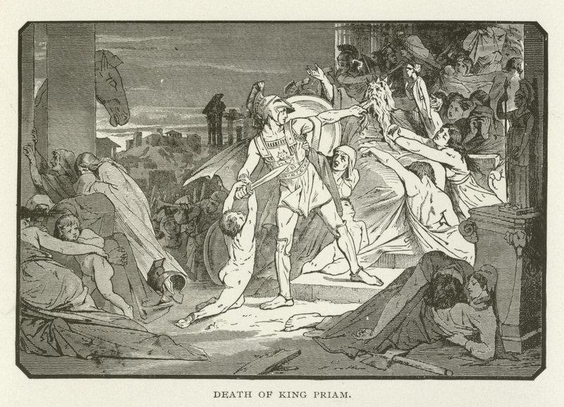 Death of King Priam by American School