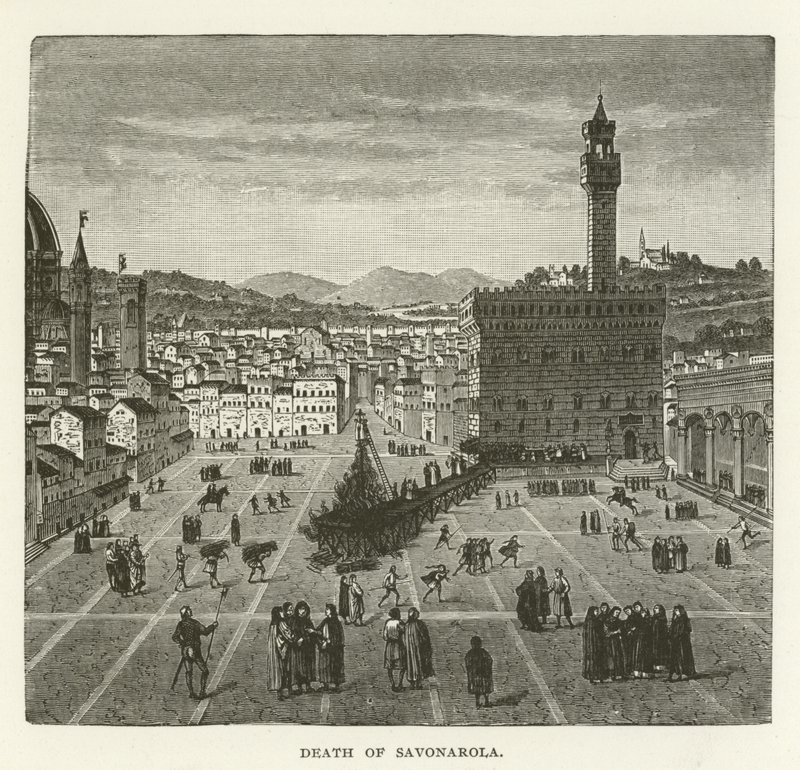 Death of Savonarola by American School