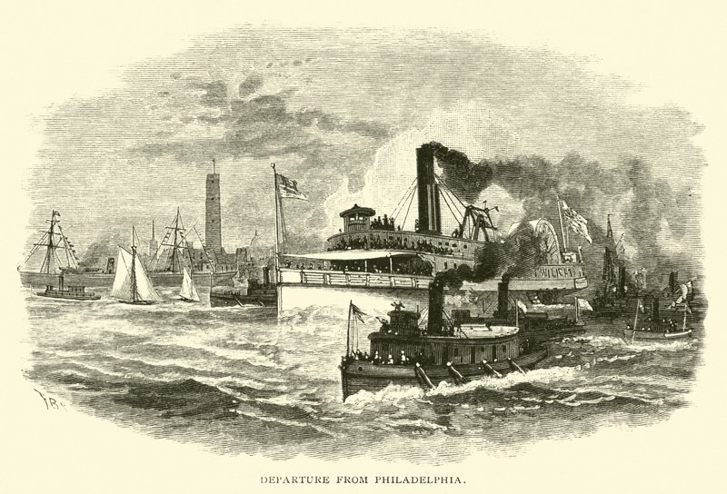 Departure from Philadelphia by American School