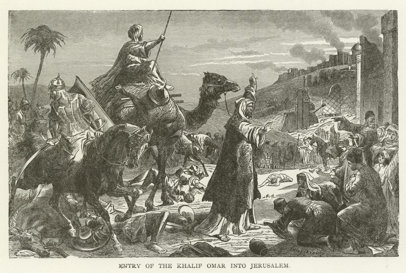 Entry of the Khalif Omar into Jerusalem by American School