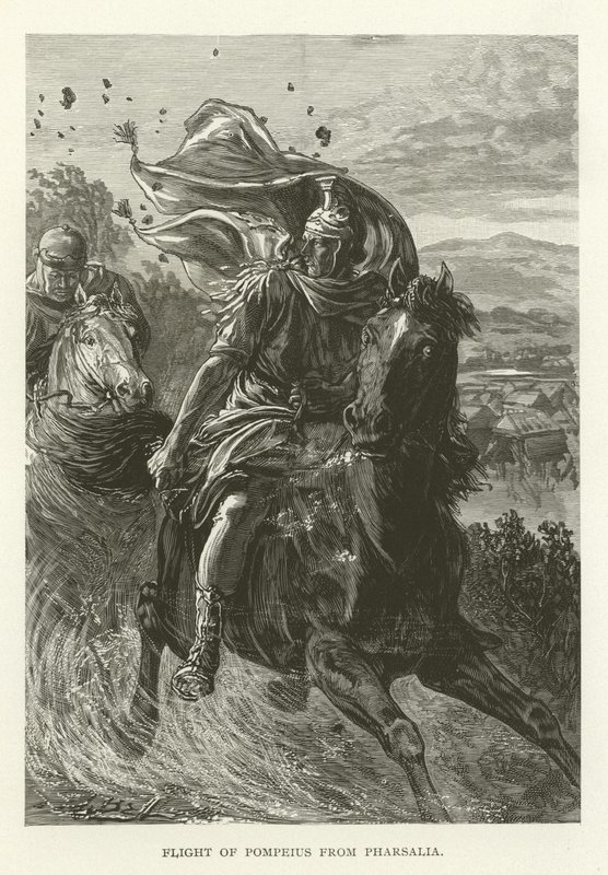 Flight of Pompeius from Pharsalia by American School