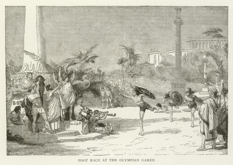 Foot Race at the Olympian Games by American School