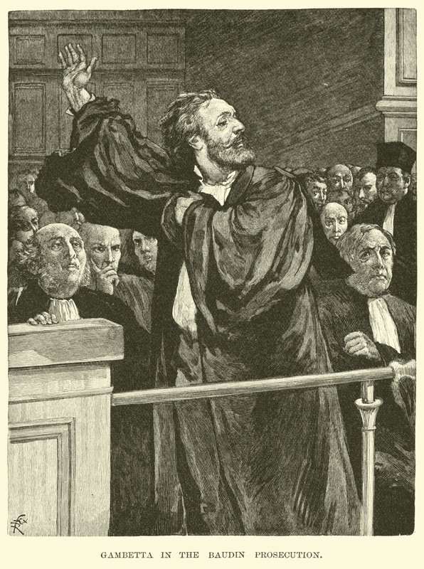 Gambetta in the Baudin Prosecution by American School