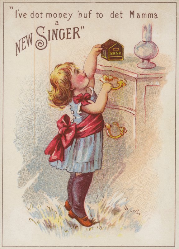 Girl with Money Box by American School