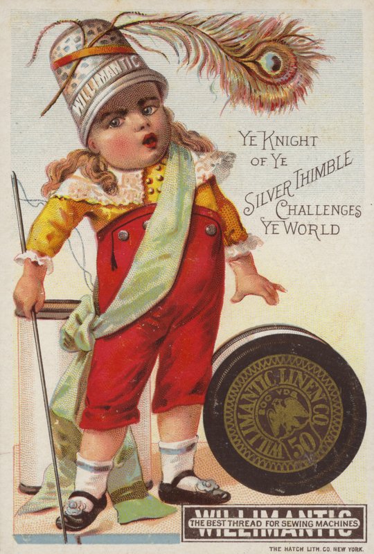 Girl with Thimble on Head by American School