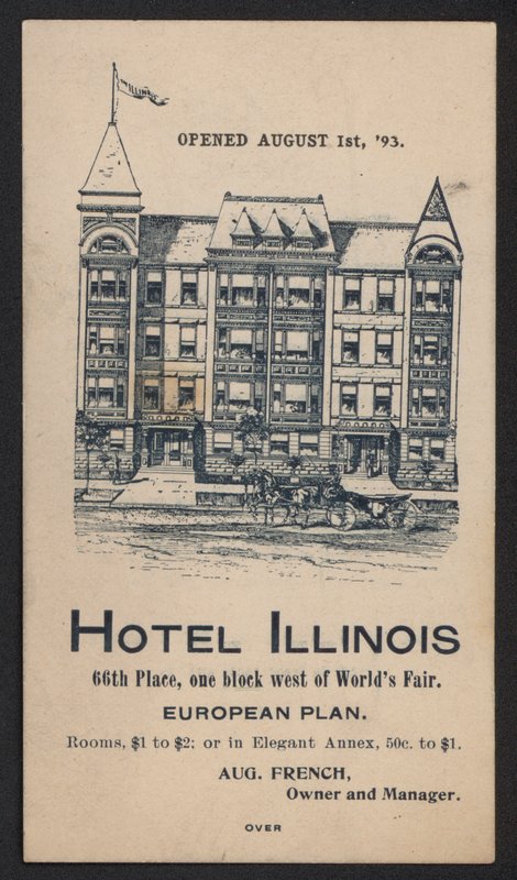 Hotel Trade Card by American School