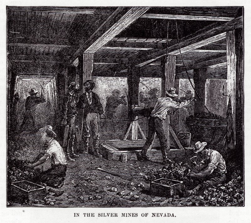 In the Silver Mines of Nevada by American School