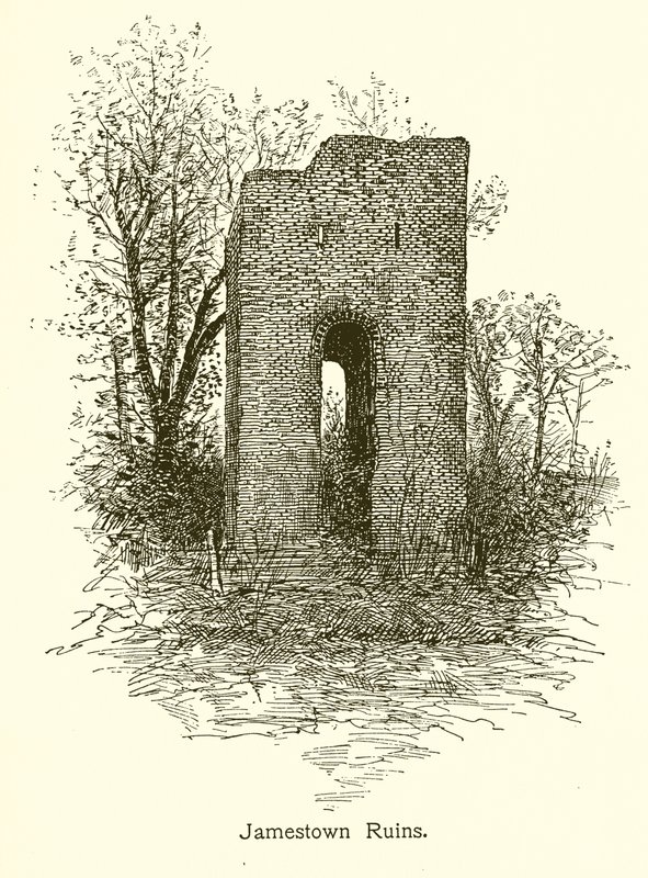 Jamestown Ruins by American School