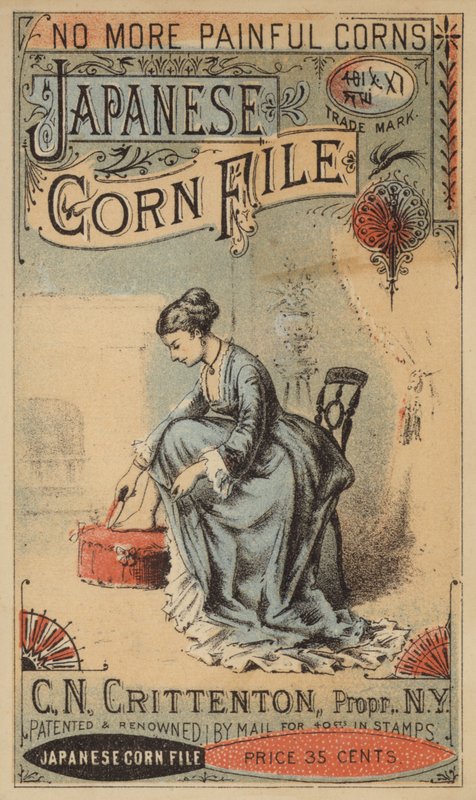 Lady Filing Her Corn by American School