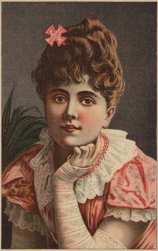 Lady in Pink Dress by American School