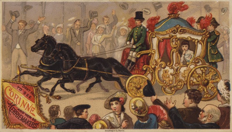 Lady in a Carriage by American School
