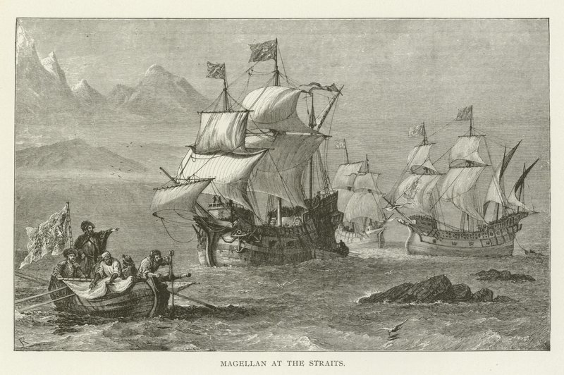 Magellan at the Straits by American School