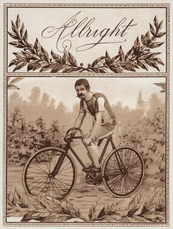 Man Cycling by American School
