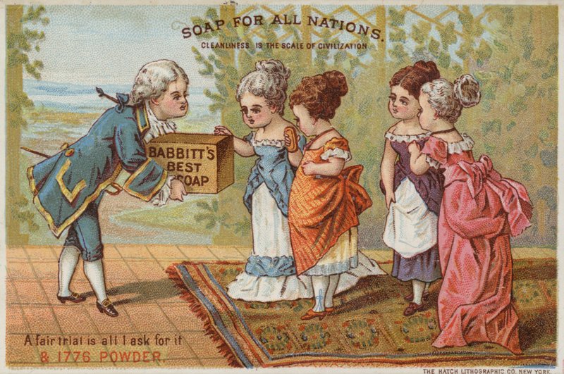 Man Delivering Soap to Ladies by American School